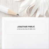 クリエイティブモダンシンプルホワイトプロフェッショナルテンプレート ラベル (インサイチュ)