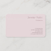 クリエイティブモダンテンプレートエレガントプロフェッショナルトップ 名刺 (裏面)