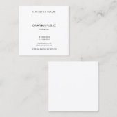 クリエイティブモダンテンプレートプロフェッショナルトレンディールクセ スクエア名刺 (正面/裏面)