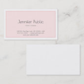 クリエイティブモダンデザインクリーンプレーントレンディーラグジュアリー 名刺 (正面/裏面)