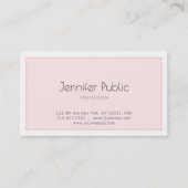 クリエイティブモダンデザインクリーンプレーントレンディーラグジュアリー 名刺 (正面)