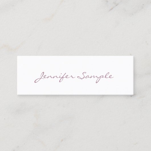 クリエイティブモダンデザインシンプルプレーンプロフェッショナル スキニー名刺 (正面)