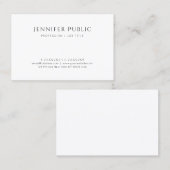 クリエイティブモダンデザインシンプルプレーンプロフェッショナル 名刺 (正面/裏面)