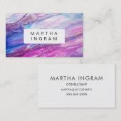 クリエイティブモダンデザインパープル銀河系抽象芸術 名刺 (正面/裏面)