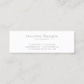 クリエイティブモダンデザインミニマリストプレーントレンディー スキニー名刺 (裏面)