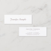 クリエイティブモダンデザインミニマリストプレーントレンディー スキニー名刺 (正面/裏面)