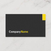 クリエイティブモダントイルグリッド – 黒と黄 名刺 (裏面)
