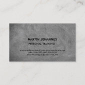 クリエイティブモダンフィットネストレーナーズスポーツシャルボード 名刺 (裏面)