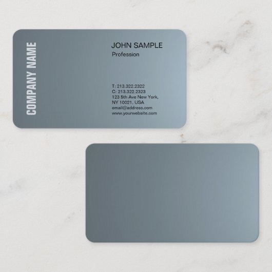 クリエイティブモダンプロフェッショナルデザインプエレガントラン 名刺 (正面/裏面)