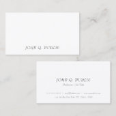 クリエイティブモダンミニマエレガントリスシンプルトテンプレート 名刺 (正面/裏面)