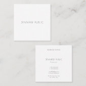 クリエイティブモダンミニマルデザインテンプレート スクエア名刺 (正面/裏面)