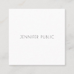 クリエイティブモダンミニマルデザインテンプレート スクエア名刺