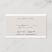 クリエイティブモダンミニマルデザインプレーントレンディー 名刺 (正面)