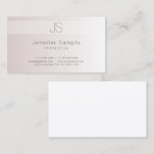 クリエイティブモダンモノグラムテンプレートエレガントトレンディー 名刺 (正面/裏面)