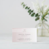 クリエイティブモダンモノグラムテンプレートエレガントトレンディー 名刺 (スタンド正面)