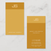 クリエイティブモダンモノグラムトレンディー垂直テンプレート 名刺 (正面/裏面)
