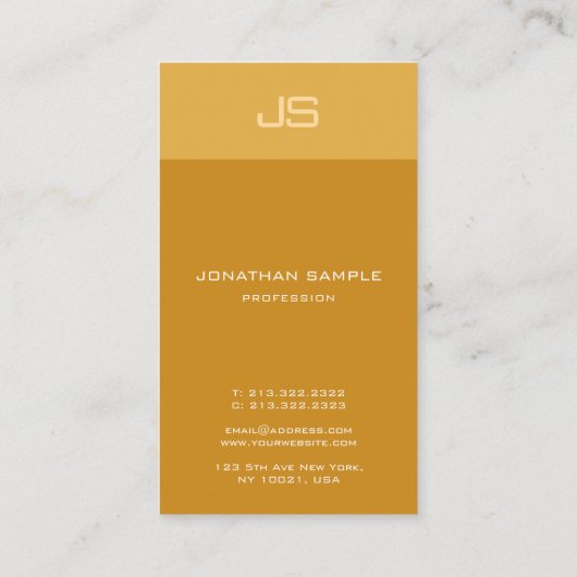 クリエイティブモダンモノグラムトレンディー垂直テンプレート 名刺 (裏面)