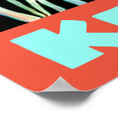 クリエイティブモダンワイルドライフゼブラアートケニアトラベル ポスター (角)