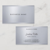 クリエイティブモダン会社会社グラマラス銀 名刺 (正面/裏面)