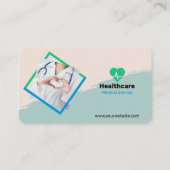 クリエイティブモダン医療サービス名刺 名刺 (裏面)