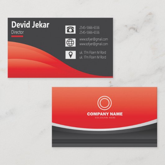 クリエイティブモダン名刺 名刺 (正面/裏面)