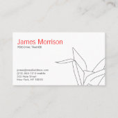 クリエイティブモダン折り鶴 名刺 (正面)