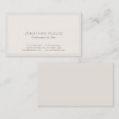 クリエイティブモダン洗練されたシンプルテンプレートトップ 名刺 (正面/裏面)