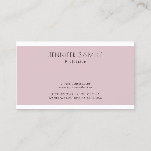 クリエイティブモダン頭が切れるデザインテンプレートエレガント 名刺 (正面)