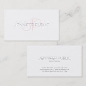 クリエイティブモノグラムお洒落プレーンラックスデザイントレンディー 名刺 (正面/裏面)