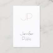 クリエイティブモノグラムお洒落ラグジュアリーデザイントレンディー 名刺 (正面)