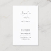 クリエイティブモノグラムお洒落ラグジュアリーデザイントレンディー 名刺 (裏面)