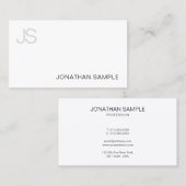 クリエイティブモノグラムのクモダンリープレーンラグジュアリー 名刺 (正面/裏面)