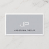 クリエイティブモノグラムカッコいいプレーントレンディープロフェッショナル 名刺 (正面)