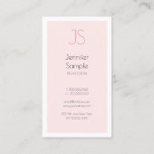 クリエイティブモノグラムデザインミニマリストプレーンモダン 名刺 (裏面)