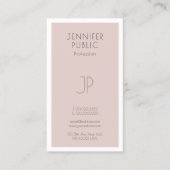 クリエイティブモノグラムトレンディー芸術的プレインラグジュアリー 名刺 (正面)