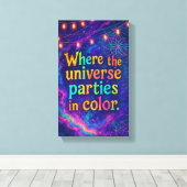 クリエイティブユニバースコミックカーニバルキャンバスデコール キャンバスプリント (インサイチュ (ウッドフロア))