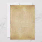 クリエイティブユニーク素朴カントリー結婚ポピー 招待状 (裏面)