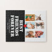 クリエイティブユニークBFFフォトコラージギフト最高の友人 ジグソーパズル (横)