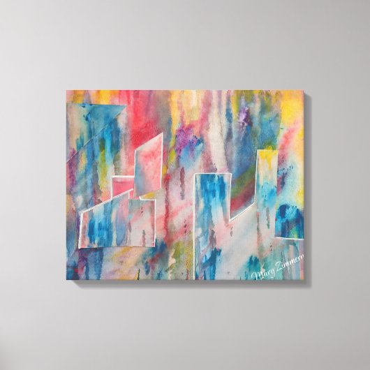 クリエイティブユートピアシティスケープ キャンバスプリント (正面)