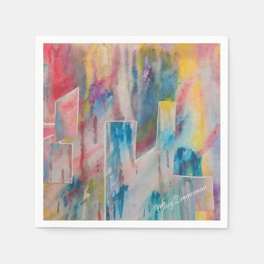 「クリエイティブユートピア」 スタンダードカクテルナプキン (正面)