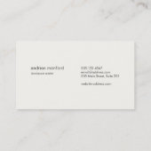 クリエイティブライター書道Nibロゴ 名刺 (裏面)