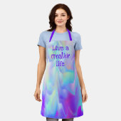 クリエイティブライフエプロンをカラフル食べる エプロン (着用した状態)
