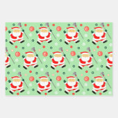 クリエイティブラクロスクリスマスプレゼント ラッピングペーパーシート (正面)
