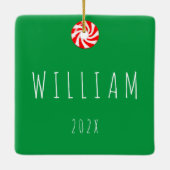 クリエイティブラクロスクリスマス セラミックオーナメント (裏面)