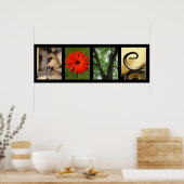 クリエイティブラブアルファベット写真アートプリント ポスター (キッチン)