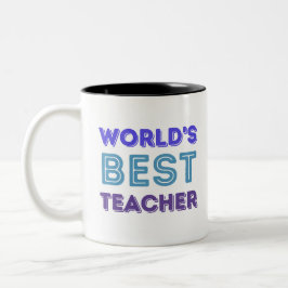 クリエイティブラブワールドズ最高の先生マグ ツートーンマグカップ