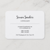 クリエイティブラージプレーンシンプルミニマル白黒 名刺 (正面)