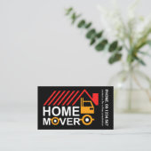 クリエイティブルーフトップホーム引越し業者トラック 名刺 (スタンド正面)