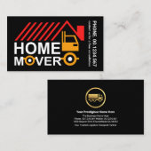 クリエイティブルーフトップホーム引越し業者トラック 名刺 (正面/裏面)