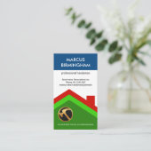 クリエイティブルーフトップレイヤーズ建築ハンドイマン 名刺 (スタンド正面)